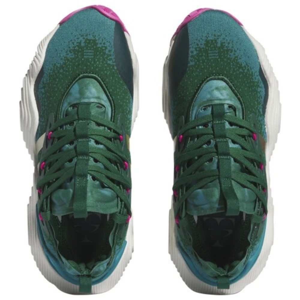 Adidas Trae‎ Young 3 J Green Gold Metallic Sneakers Boys Grade School Size 6.5Y - Picture 5 of 6